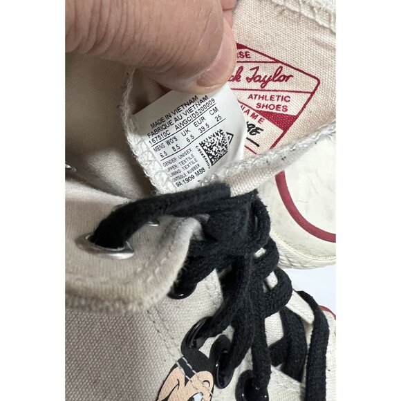 KITH x Converse Chuck Taylor All Star 70 Hi Sneakers in Disney Egret - Picture 8 of 8